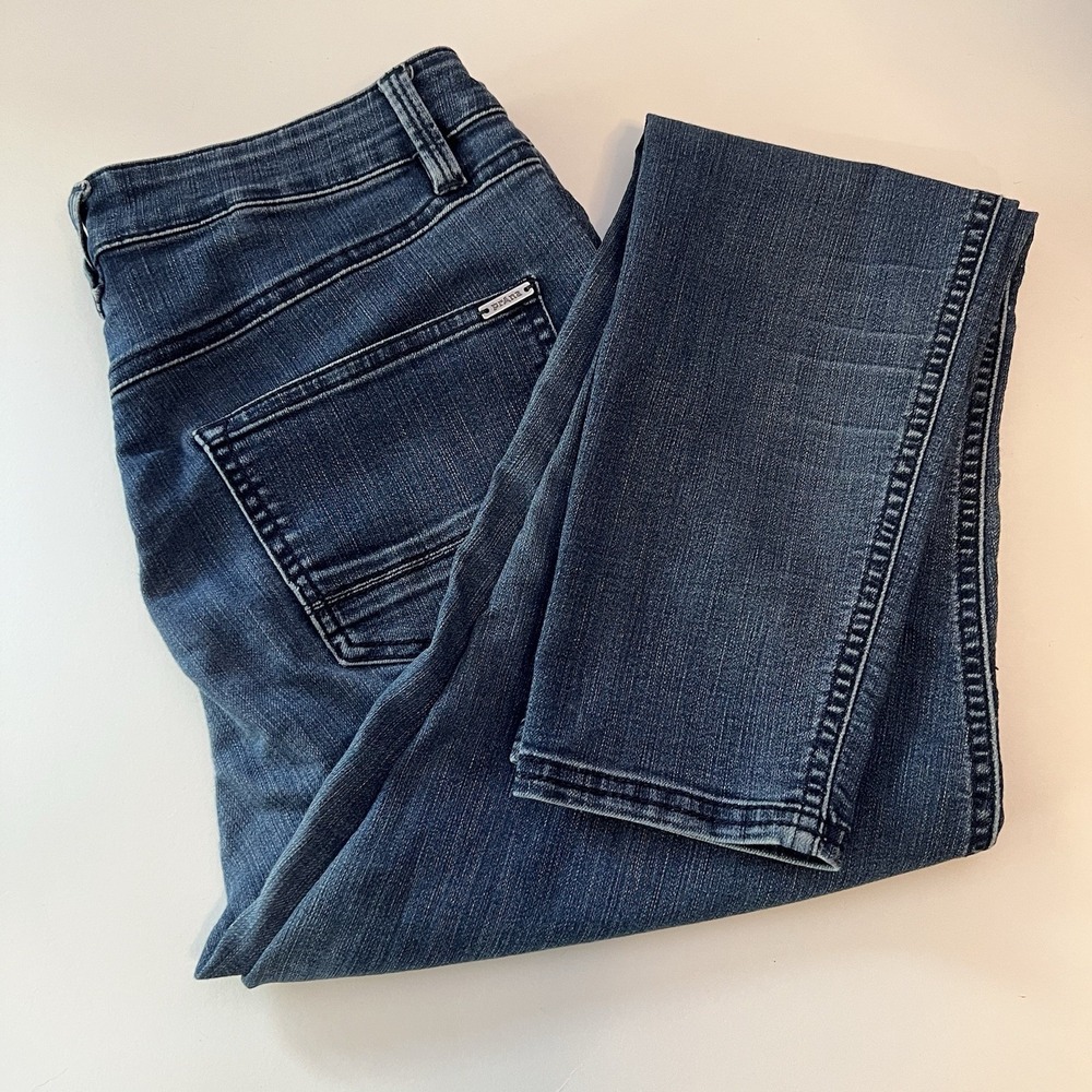 PrAna Jeans Dark Wash Denim Skinny Tapered Jeans Comfort Fit Size 6/28